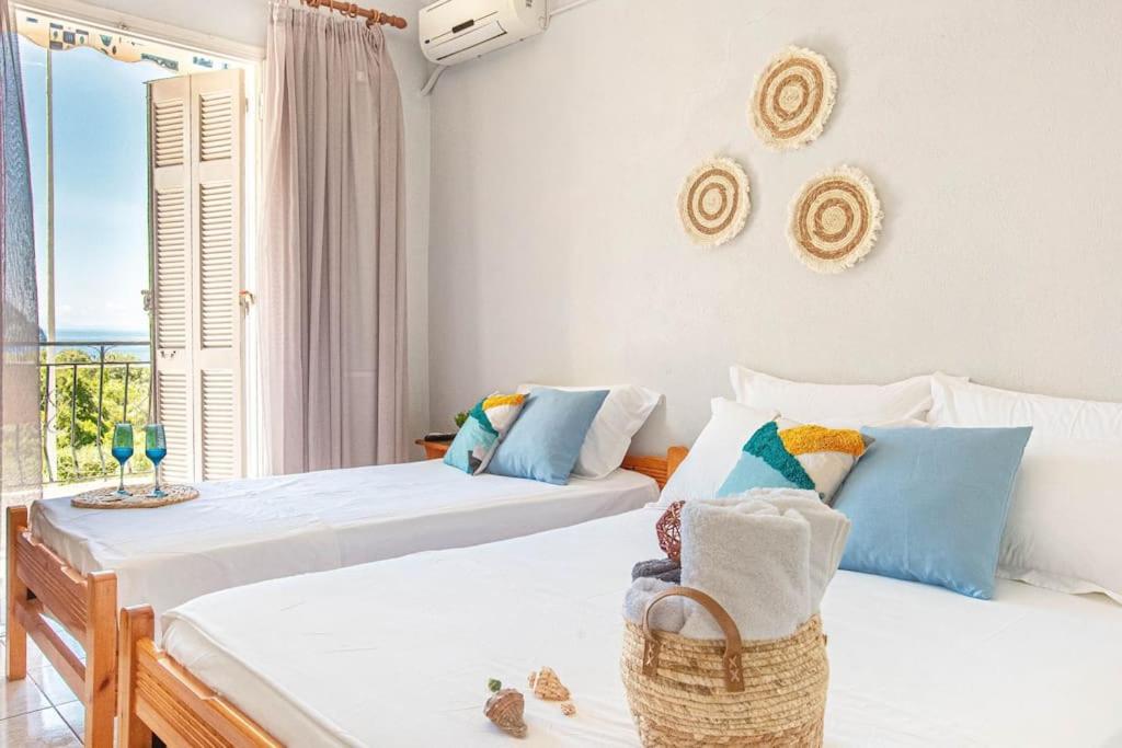 Blue Maraci 2 - Sea View, Kitchen, Beach Access Apartment Himare Exterior photo
